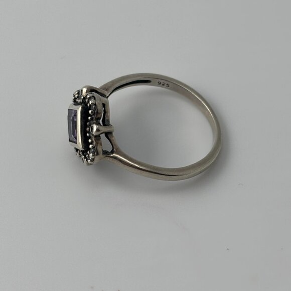 Vintage Avon 925 Silver Genuine Amethyst Ring - Picture 4 of 11